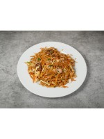 125. Спагети със зеленчуци и три вида месо 700гр