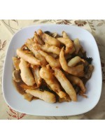 81. Панирана риба с бамбук и гъби 700гр