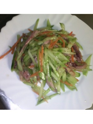 12. Салата от три вида месо и краставици 300гр. 12. Салата от три вида месо и краставици 300гр.