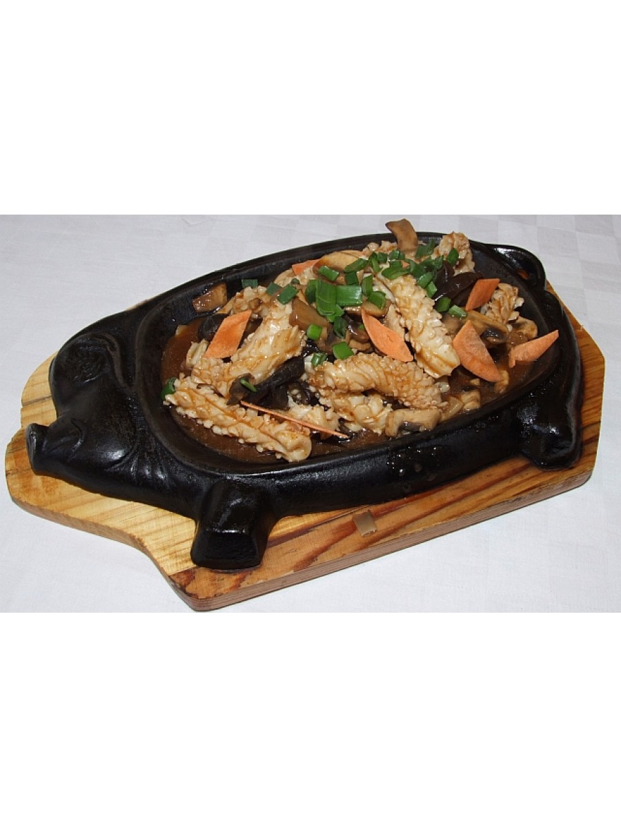 N10. Къкрещи калмари върху метална плоча 600гр