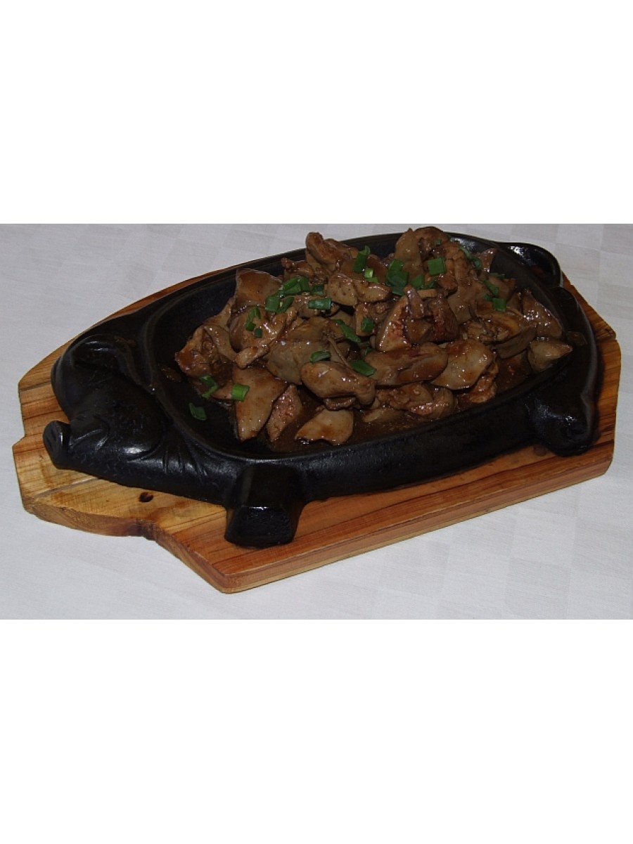 N20. Пилешки дробчета върху метална плоча 600гр