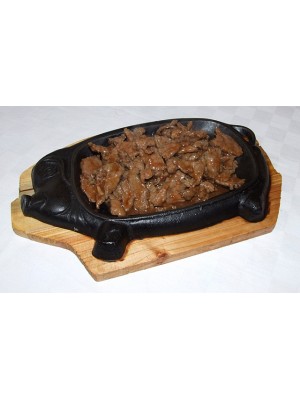 N9. Къкрещо телешко върху метална плоча 600гр