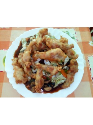 209. Панирани жабешки бутчета със зеленчуци 500гр.