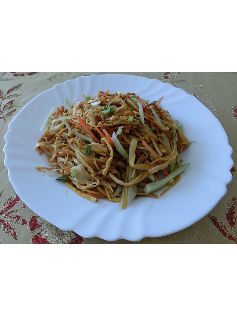 201. Салата от Китайска гъба "Дзин джен гу" и краставици 300 гр.