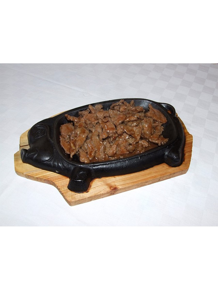 N19. Свинско върху метална плоча 600гр